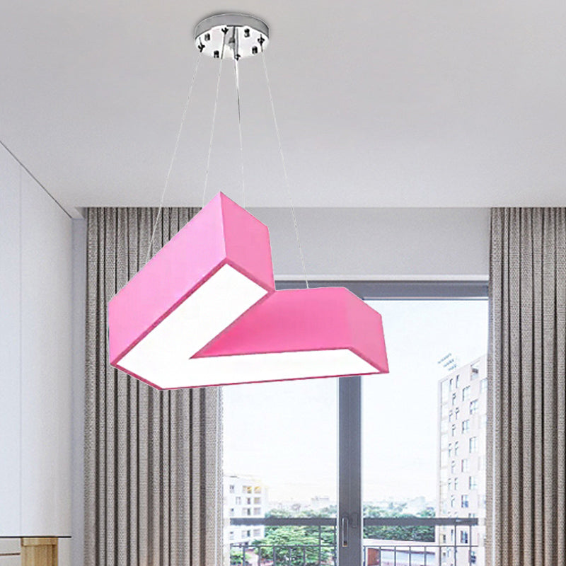 V-Shaped Pendant Chandelier Acrylic Led Hanging Light For Bedroom - Modern & Stylish Design In