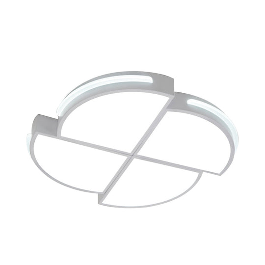 Minimalistic Acrylic Ceiling Light Fixture with Windmill Shade for Balcony - Flush Mount Fixtures