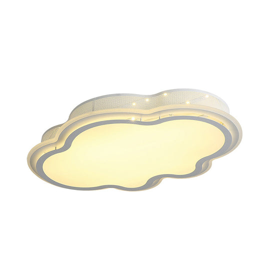 Cloud-Themed LED Flush Mount Ceiling Light for Kindergarten