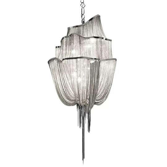 Contemporary Aluminum Led Chandelier Pendant Kit For Living Room Lighting