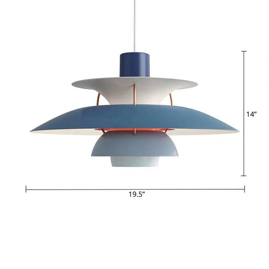 Suspension en métal Simplicity pour plafond de salle à manger - Design à plusieurs niveaux avec suspension à 1 tête