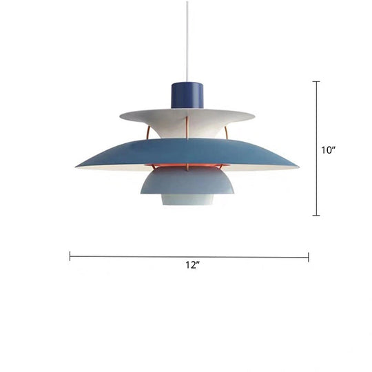 Suspension en métal Simplicity pour plafond de salle à manger - Design à plusieurs niveaux avec suspension à 1 tête