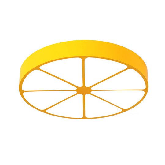Modern Lemon Flat Ceiling Light for Kindergarten Classrooms