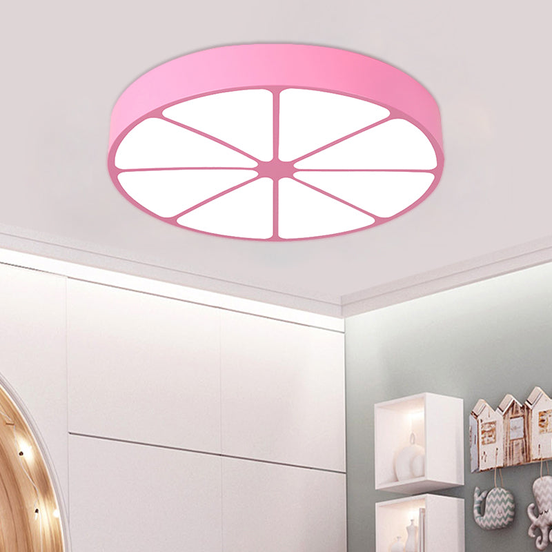 Modern Lemon Flat Ceiling Light for Kindergarten Classrooms