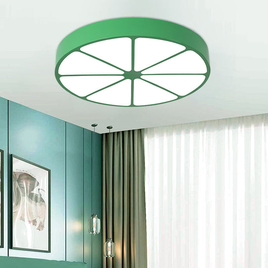 Modern Lemon Flat Ceiling Light for Kindergarten Classrooms
