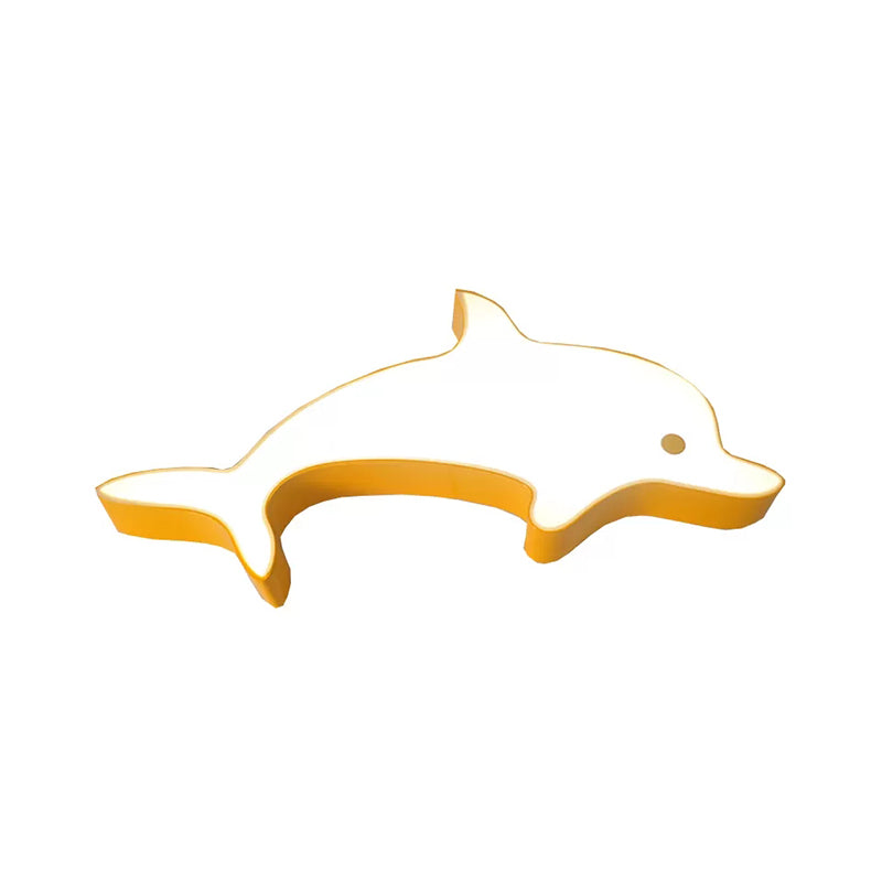 Dolphin LED Flush Mount Light - Perfect for Child's Bedroom Ceiling
