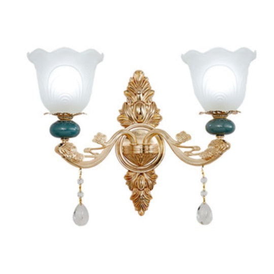 Kit de suspension moderne en verre dépoli vert pour lustre de plafond de salon