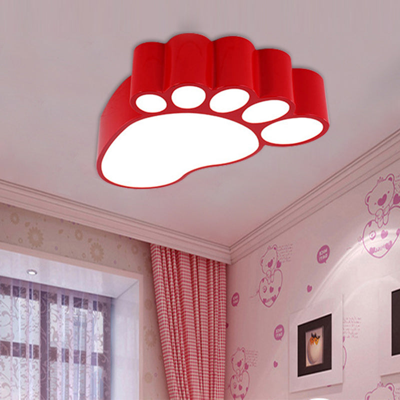 Cute Modern LED Baby Foot Ceiling Lamp for Kindergarten