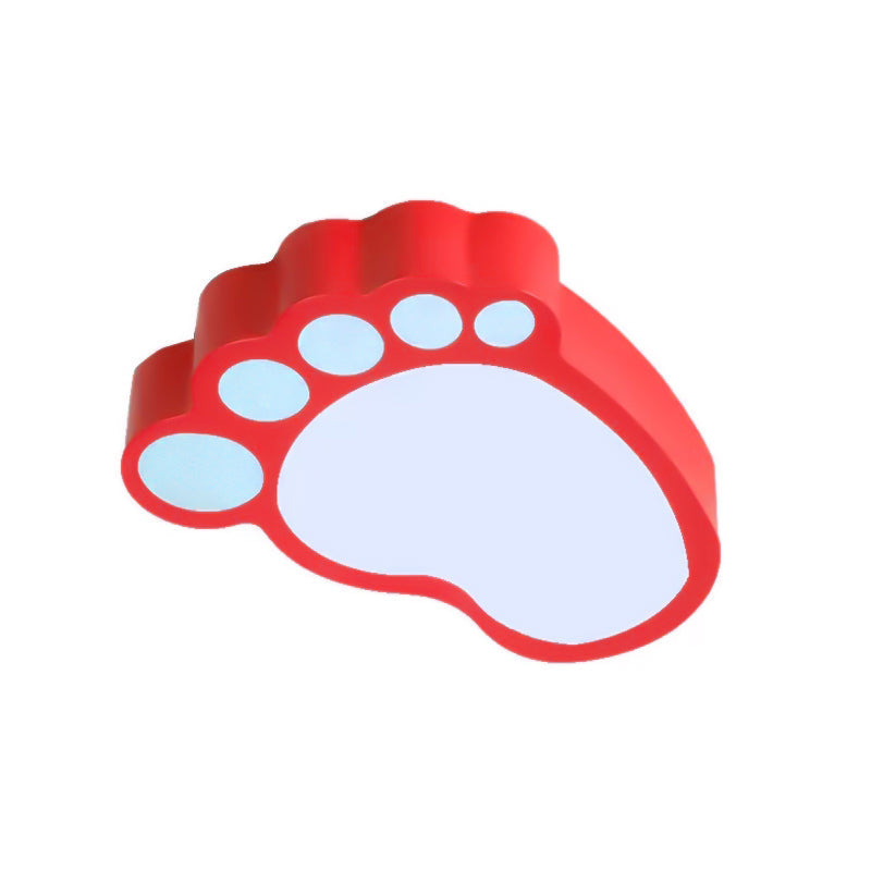 Cute Modern LED Baby Foot Ceiling Lamp for Kindergarten