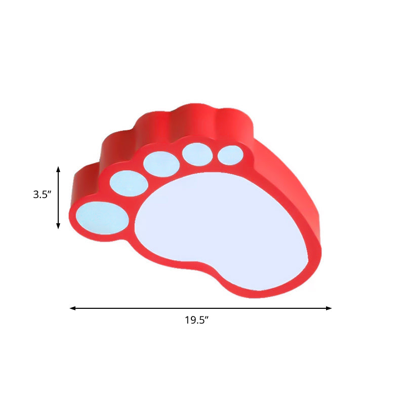 Cute Modern LED Baby Foot Ceiling Lamp for Kindergarten