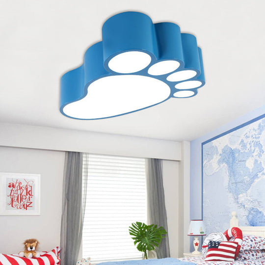 Cute Modern LED Baby Foot Ceiling Lamp for Kindergarten