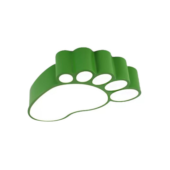 Cute Modern LED Baby Foot Ceiling Lamp for Kindergarten