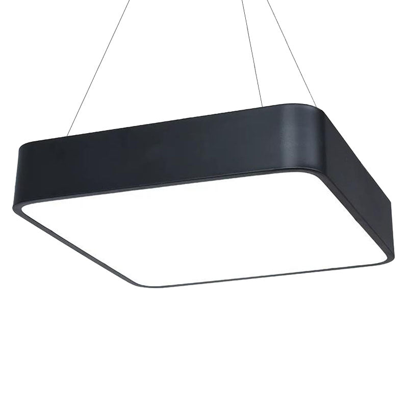 Sleek Acrylic Square Pendant Light: Modern LED Ceiling Fixture for Dining Room and More