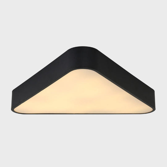 Nordic LED Flush Mount Ceiling Light for Foyer: Acrylic Triangle Fixture