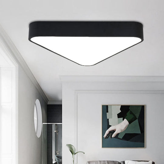 Nordic LED Flush Mount Ceiling Light for Foyer: Acrylic Triangle Fixture