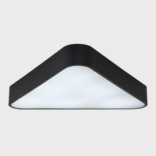 Nordic LED Flush Mount Ceiling Light for Foyer: Acrylic Triangle Fixture
