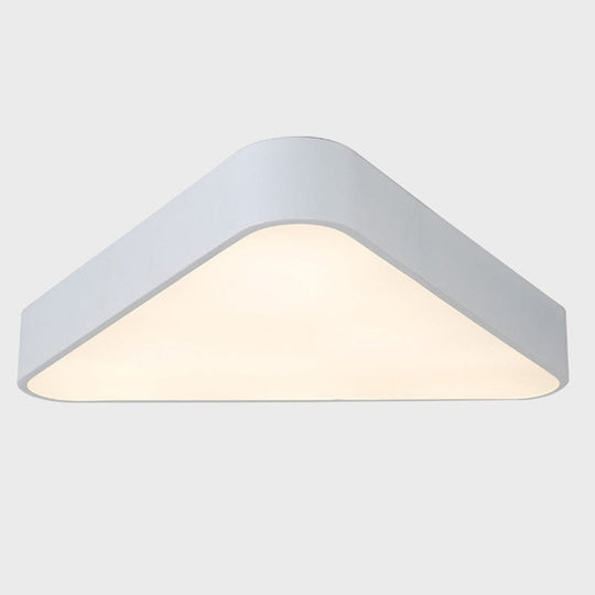 Nordic Led Flush Mount Ceiling Light For Foyer: Acrylic Triangle Fixture