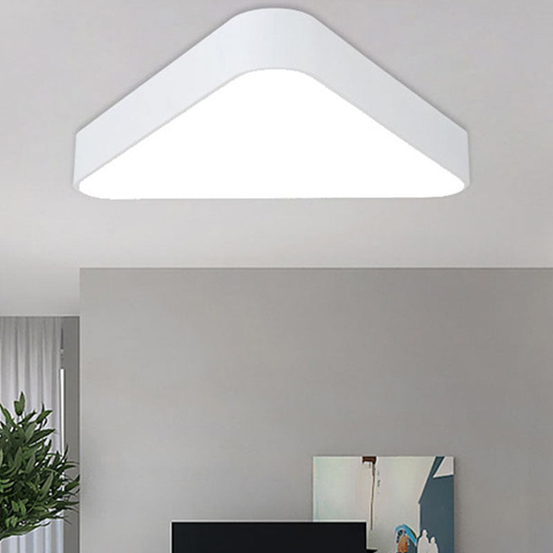 Nordic LED Flush Mount Ceiling Light for Foyer: Acrylic Triangle Fixture