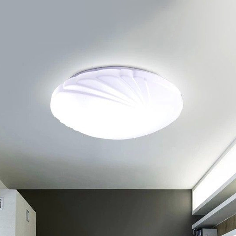 Modern Round Flush Ceiling Light with Acrylic Design - LED Flush Mount Fixture