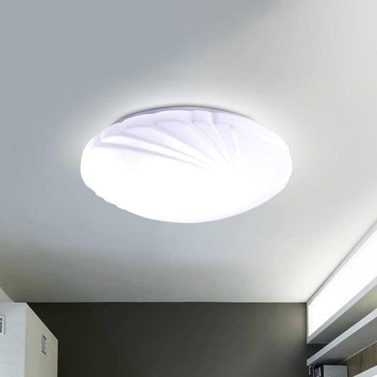 Modern Round Flush Ceiling Light with Acrylic Design - LED Flush Mount Fixture
