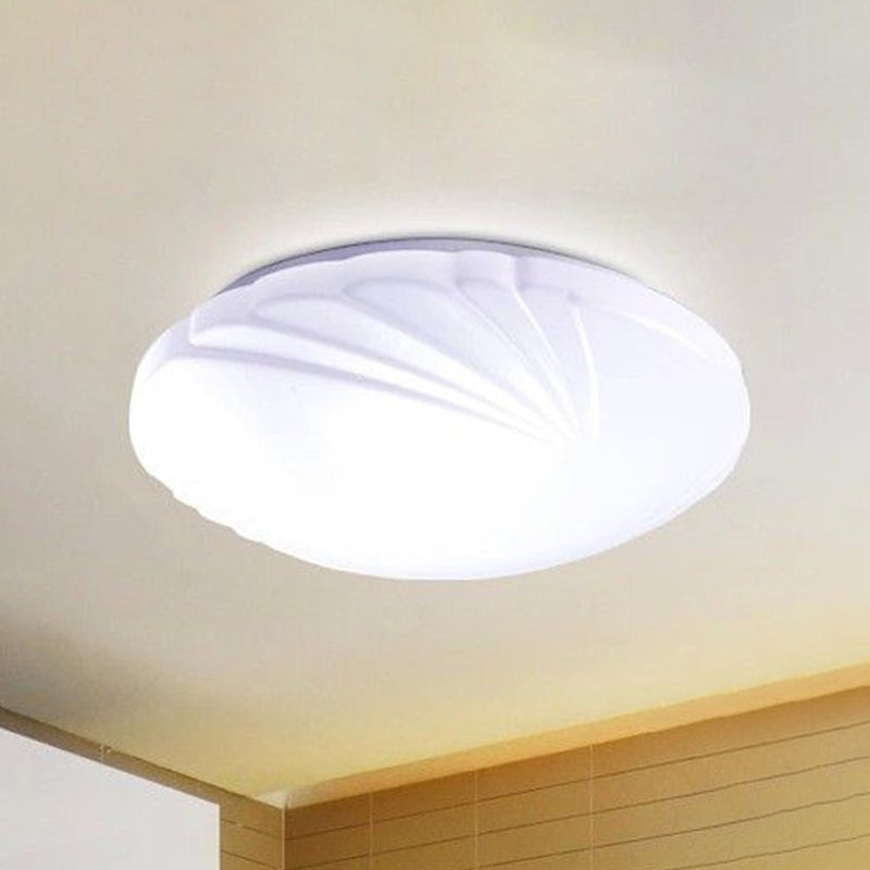Modern Round Flush Ceiling Light With Acrylic Design - Led Mount Fixture