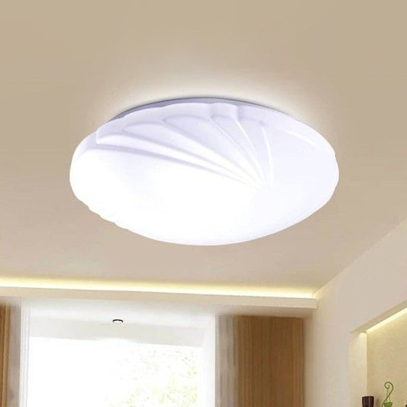 Modern Round Flush Ceiling Light with Acrylic Design - LED Flush Mount Fixture