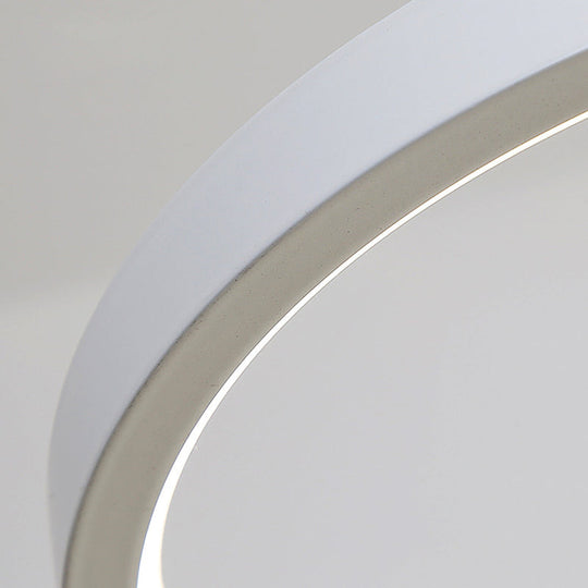 Lustre rond moderne en acrylique noir et blanc - Suspension LED pour salle à manger - Éclairage chaud/blanc