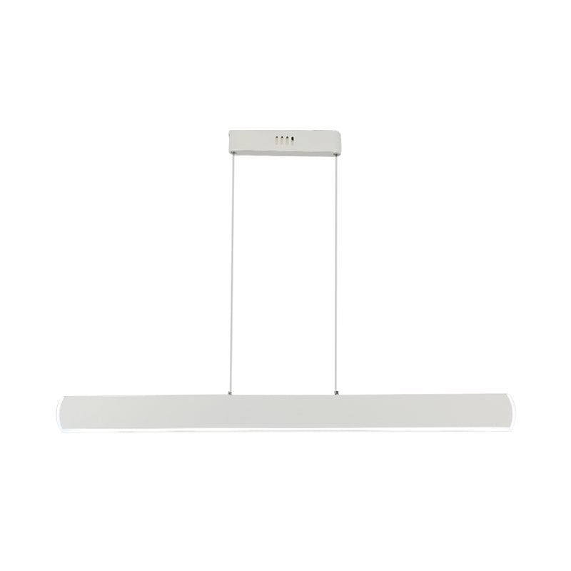 Sleek Acrylic White LED Pendant Light for Dining Room – 31.5"/39" Wide