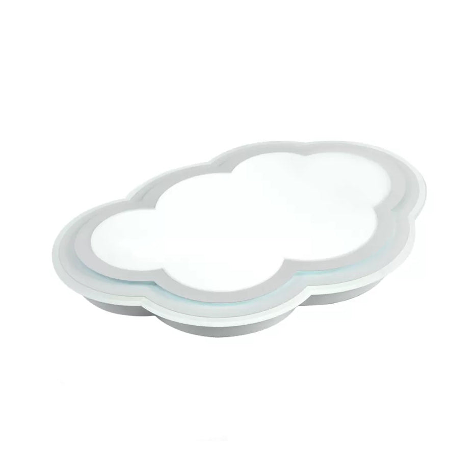 White Acrylic Cloud Ceiling Flush Mount Light with Simple Teen Style