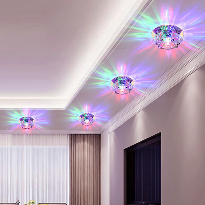 Blossom Crystal Flush Mount LED Ceiling Light for Entryway