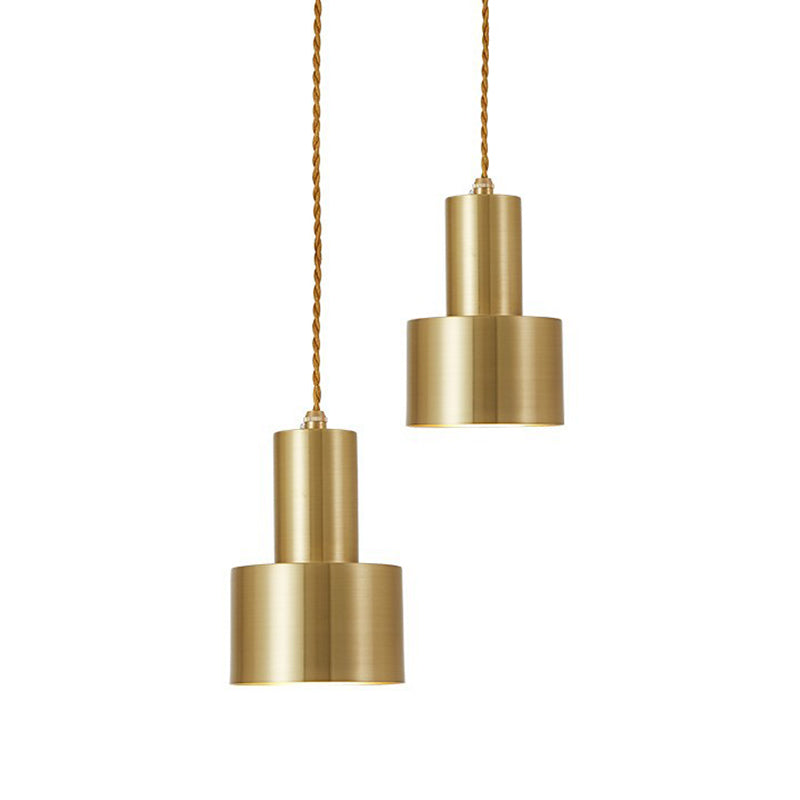 Minimalist Gold Grenade Pendant Ceiling Light for Living Room