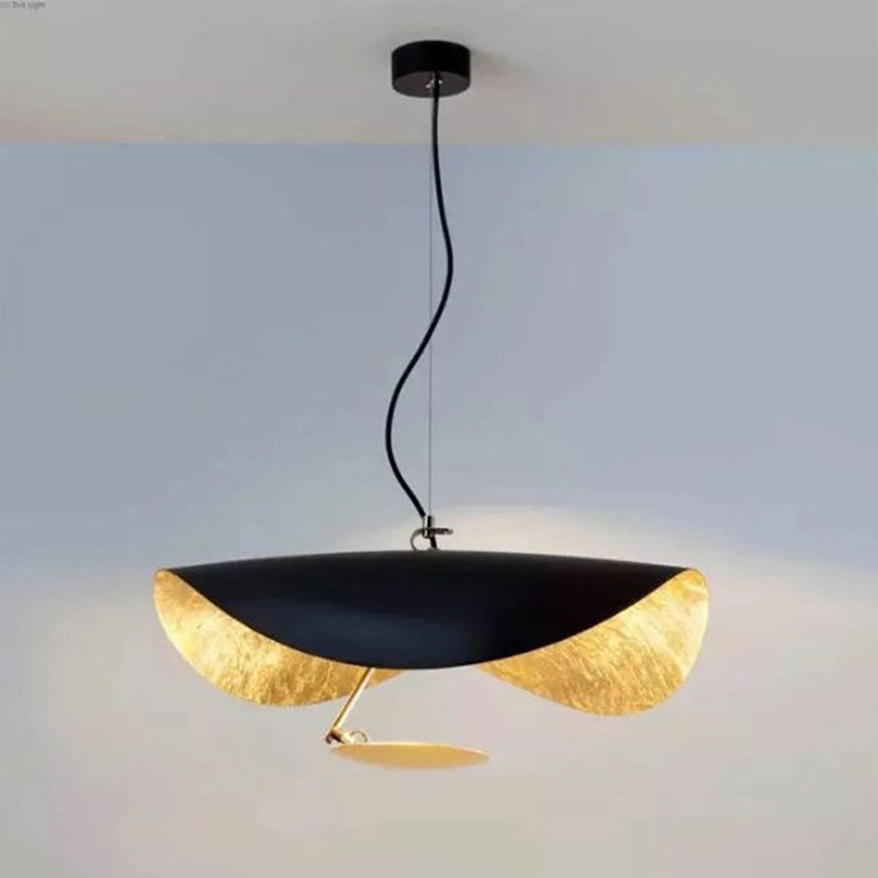 Minimalist Metal Lotus Leaf LED Pendant Ceiling Light - Perfect for Living Room