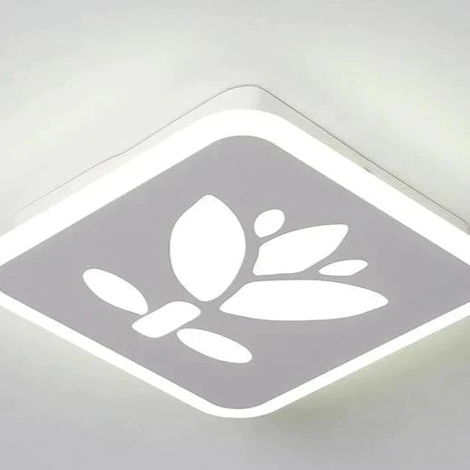 Lampe de plafond de maison de lampadaire carré noir et blanc créatif