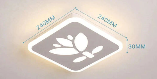 Lampe de plafond de maison de lampadaire carré noir et blanc créatif