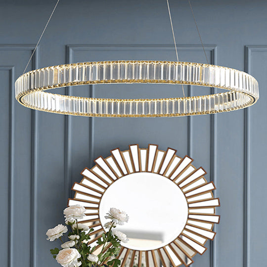 Modern LED Circle Chandelier Pendant Light for Living Room