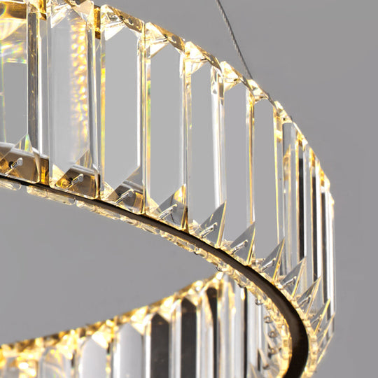 Modern LED Circle Chandelier Pendant Light for Living Room