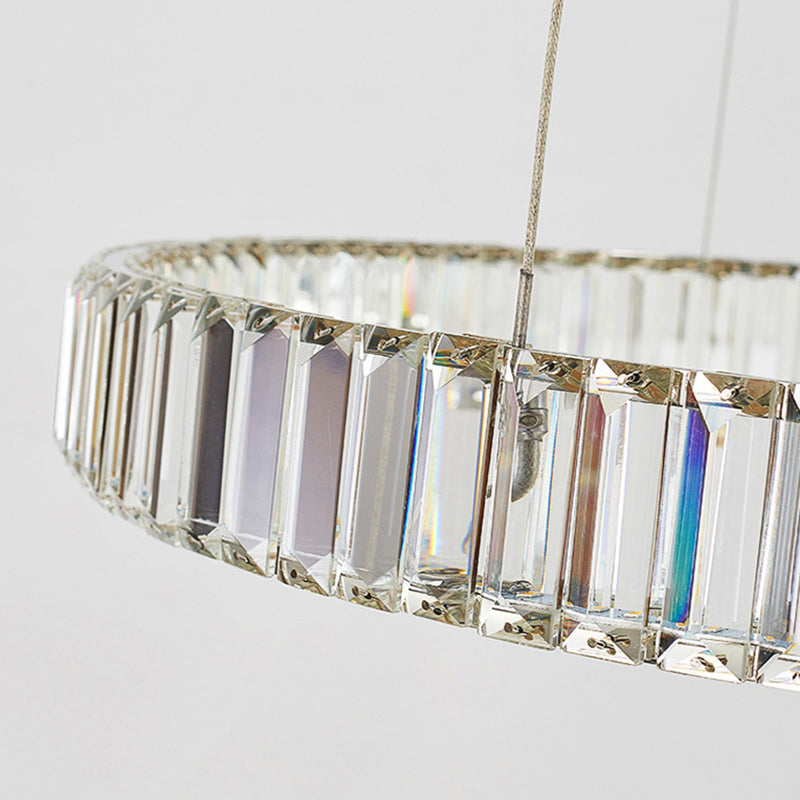 Modern LED Circle Chandelier Pendant Light for Living Room