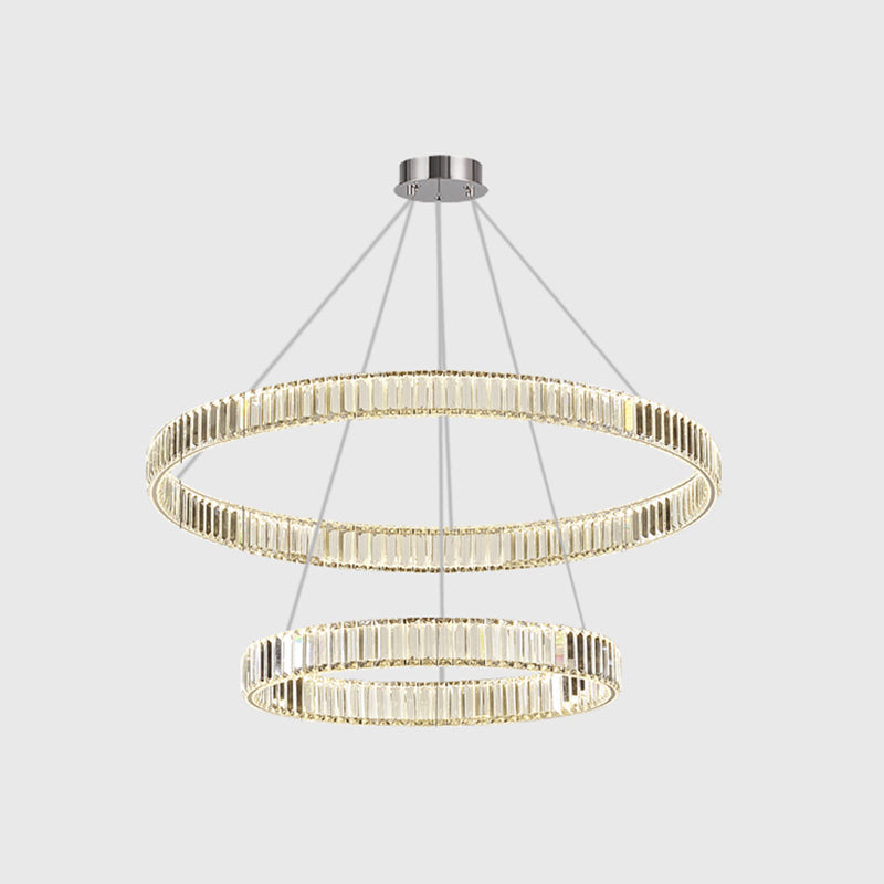 Modern LED Circle Chandelier Pendant Light for Living Room