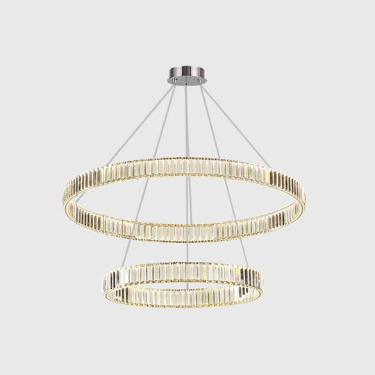 Modern LED Circle Chandelier Pendant Light for Living Room