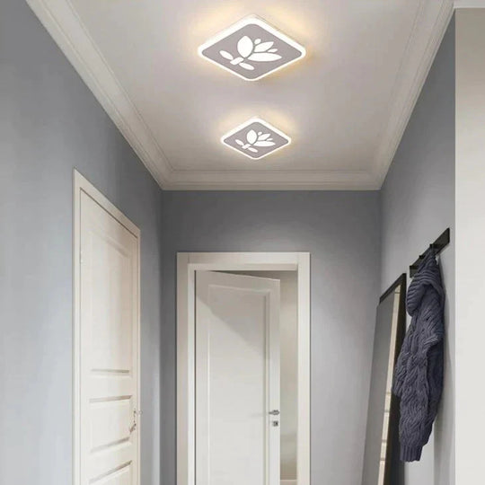 Lampe de plafond de maison de lampadaire carré noir et blanc créatif