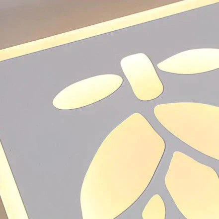 Lampe de plafond de maison de lampadaire carré noir et blanc créatif