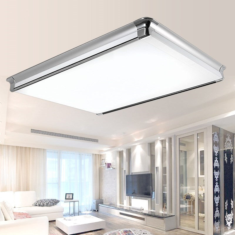 Simplicity Acrylic LED Flush Ceiling Light - Rectangular Design, Wide 16.5"/24.5"/25.5" - Ideal for Living Room Flushmount Lighting