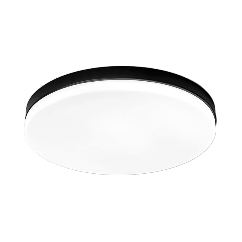 Simplicity Acrylic Flushmount Ceiling Light - Circle Design, 11"/15"/19" Diameter, Warm/White Light - Ideal for Living Room