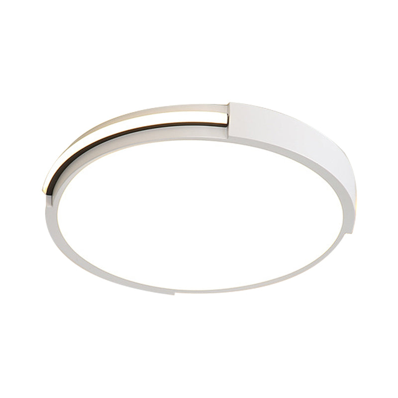 Ultra Thin LED Bedroom Ceiling Light in Warm/White, 16"/19.5" Diameter - Sleek & Simple