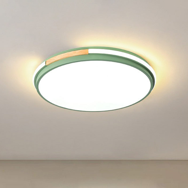 Sleek Round LED Flush Mount Light for Bedrooms - Acrylic Finish