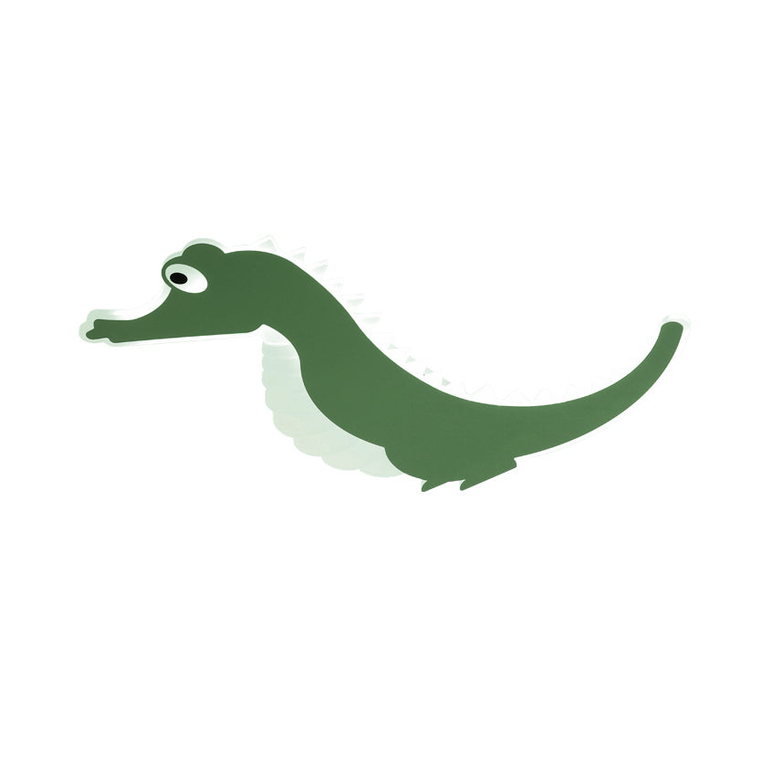 Stylish Sea Horse LED Ceiling Light in Orange/Green with Warm/White Glow