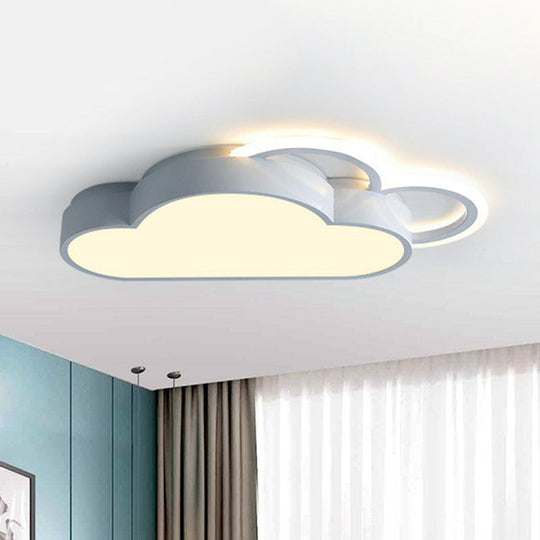 Luminaire encastré à LED au design moderne en forme de nuage pour chambres à coucher