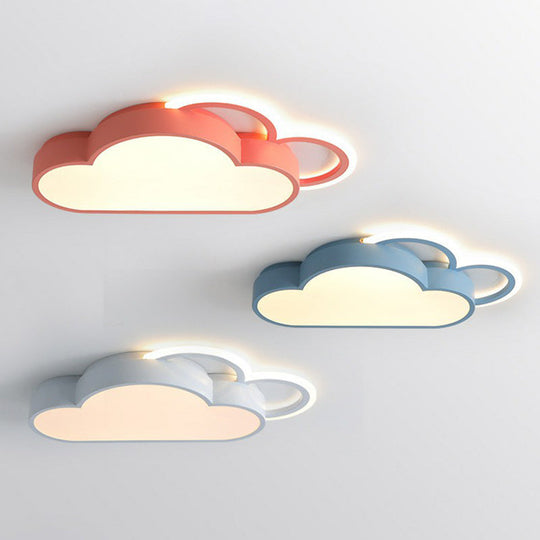 Luminaire encastré à LED au design moderne en forme de nuage pour chambres à coucher