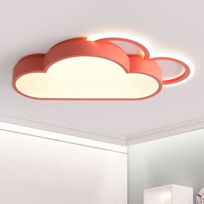 Luminaire encastré à LED au design moderne en forme de nuage pour chambres à coucher