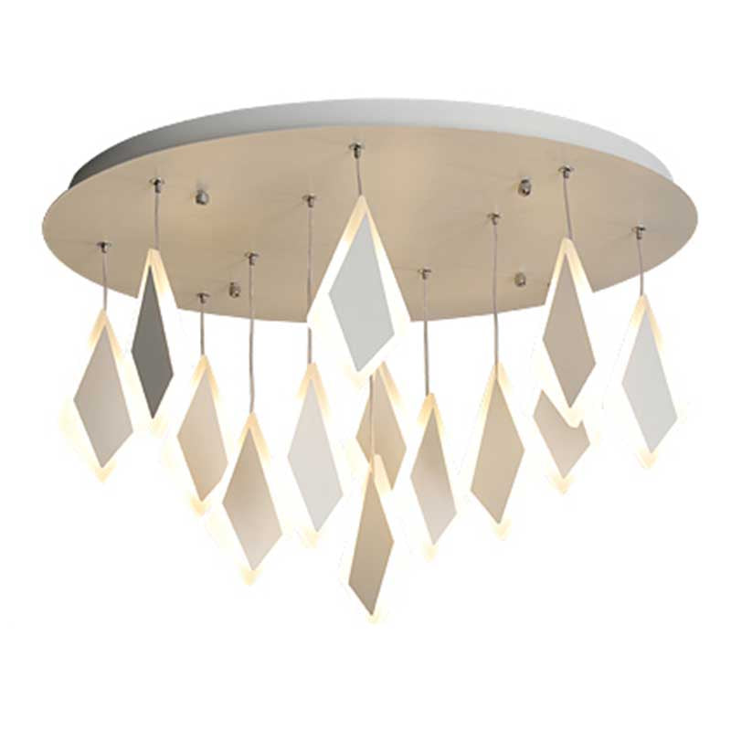 Contemporary LED Acrylic Flush Mount Bedroom Ceiling Light - Warm/White - 19"/27"/31.5" Wide